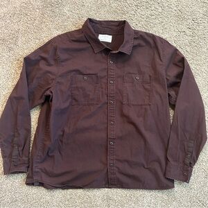 REI CO-OP Men’s brown button down shirt XXL